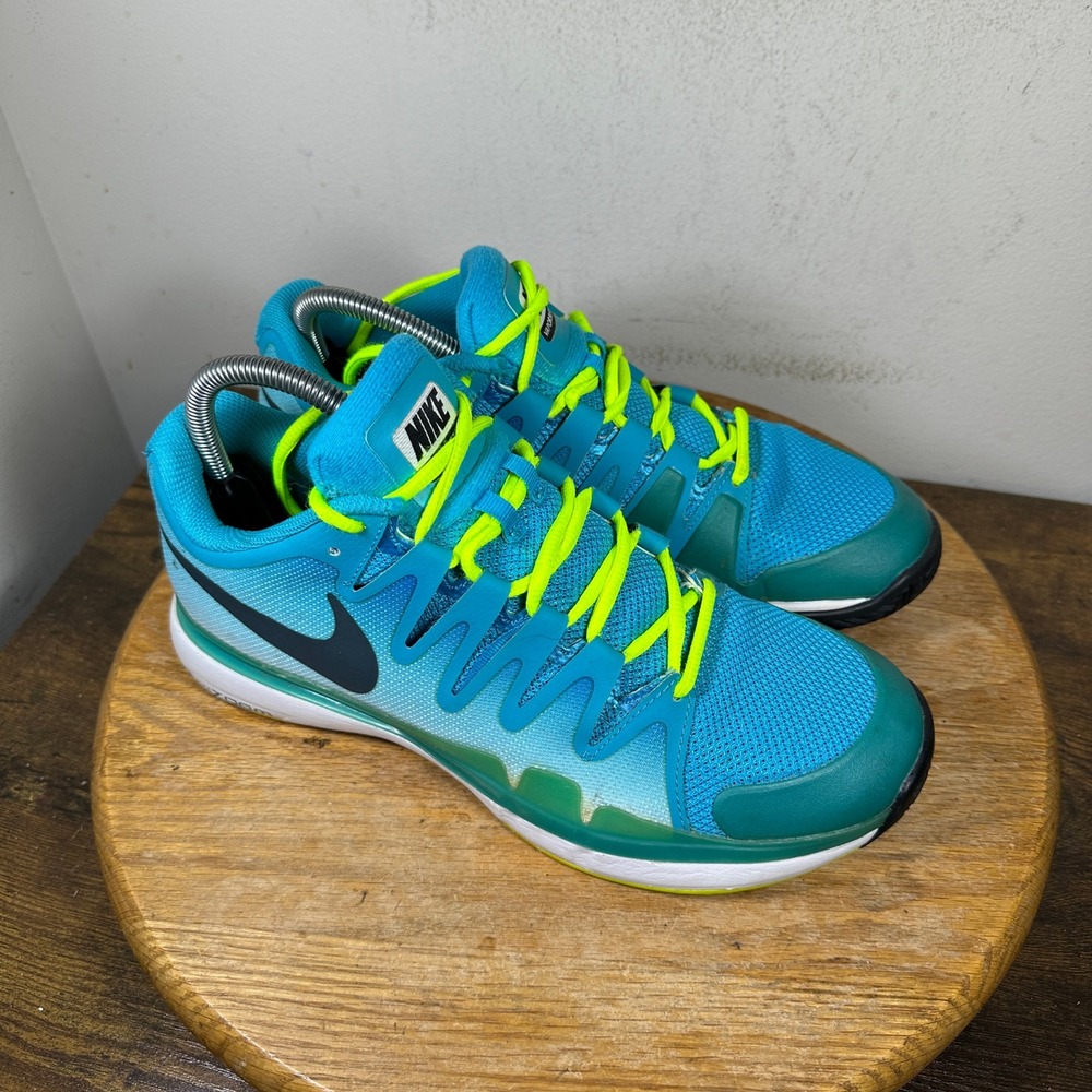 Nike Zoom Vapor 9.5 Tour Blue Lagoon Volt Tennis Shoes 631458-407 Mens 8